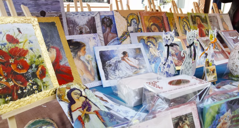 Obrazy zdobione formą decoupage autorstwa pani Grażyny
