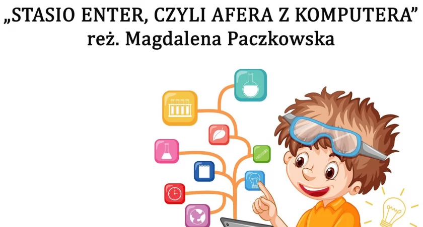 Fragment plakatu zapowiadającego spektakl. fot. DOK