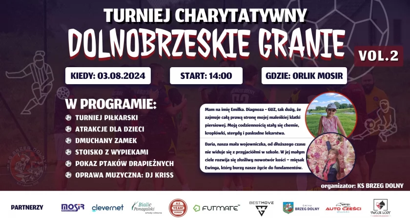 Plakat wrzucony na fb przez KS Brzeg Dolny