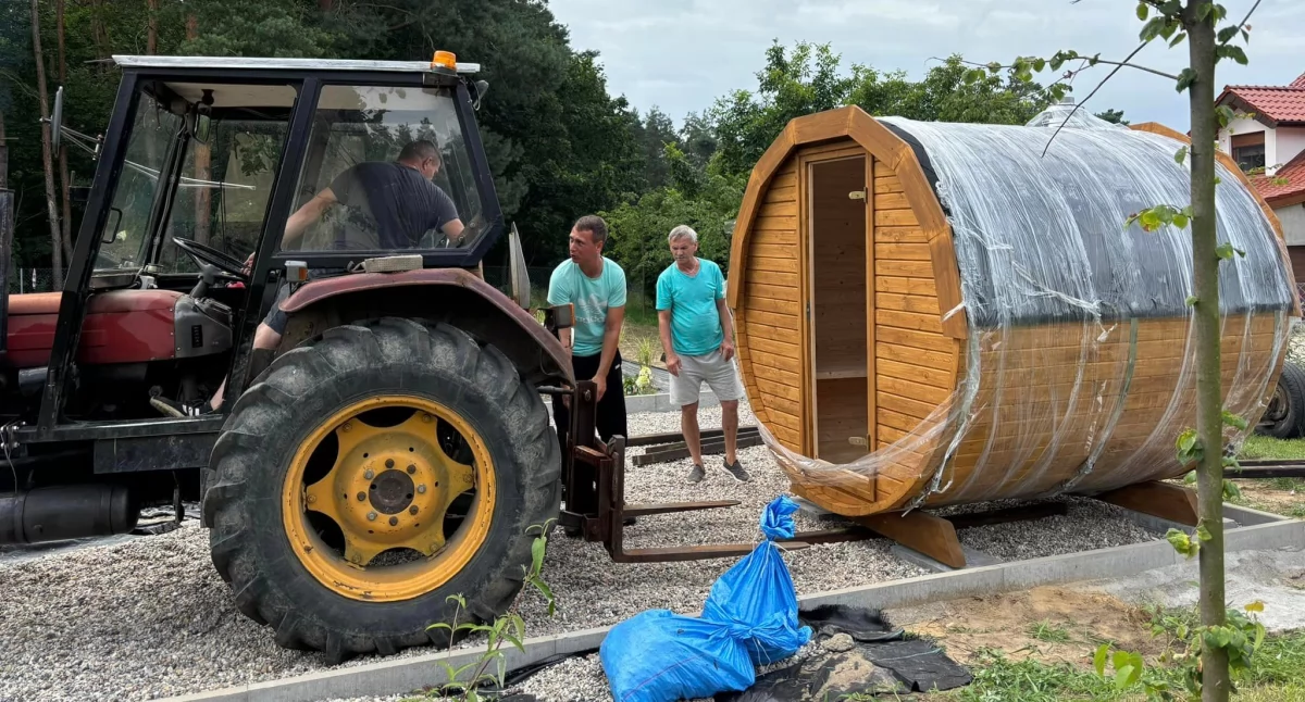 Turystyka, Ekologiczna sauna stanęła Żerkowie świadomych ludzi [ZDJĘCIA] - zdjęcie, fotografia