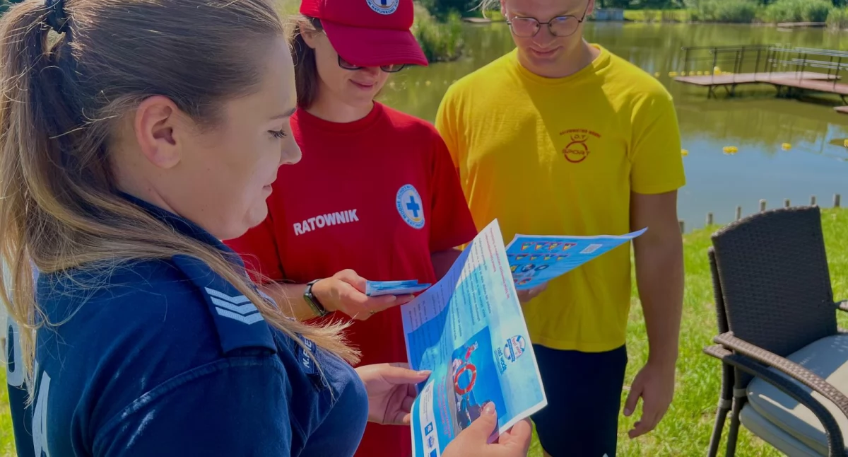 Bezpieczeństwo, Bezpieczne wakacje akcja wołowskiej policji - zdjęcie, fotografia