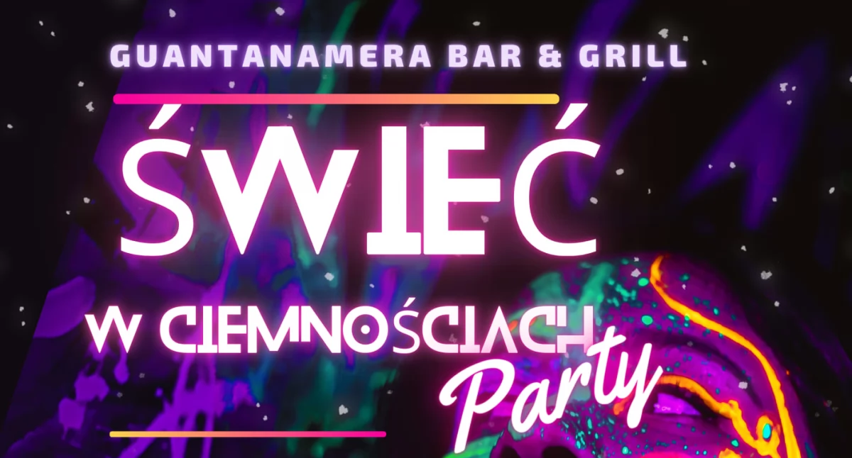 Koncerty, „Świeć Ciemnościach Party” zajrzyj Wołowa kolorową - zdjęcie, fotografia