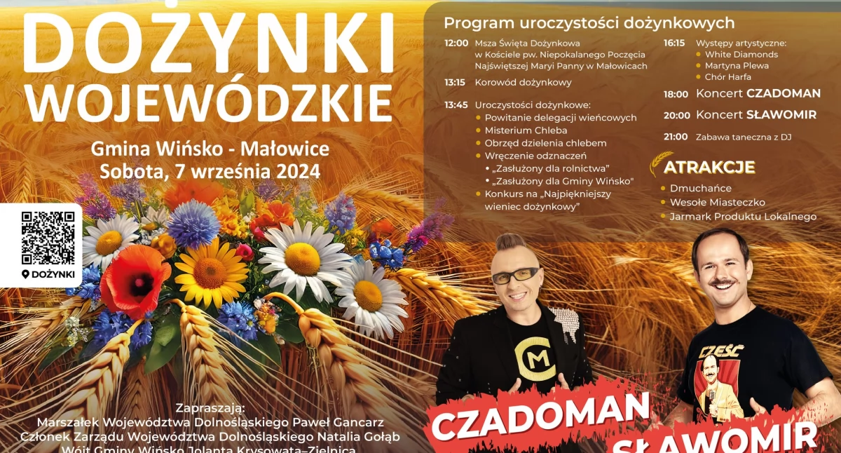 Święta i obchody, Czadoman Sławomir dożynkach wojewódzkich Małowicach - zdjęcie, fotografia