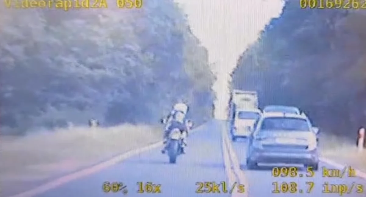 Bezpieczeństwo, Prawie mandatu punktów karnych motocyklisty - zdjęcie, fotografia