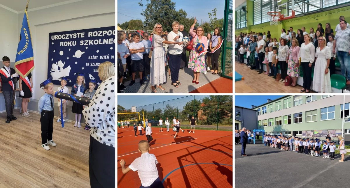 Edukacja i szkoły, [GALERIA ZDJĘĆ] Uroczyste apele otwarcie nowych obiektów sportowych gminie Wińsko - zdjęcie, fotografia