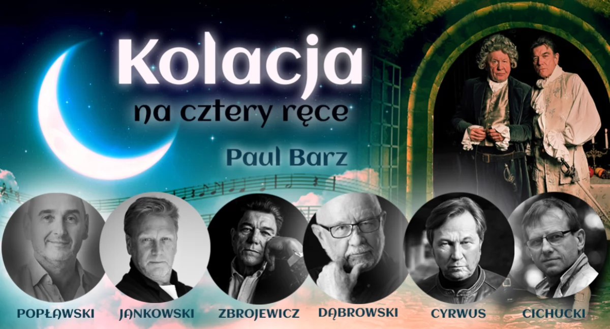 Imprezy cykliczne, Kolacja cztery ręce Spektakl teatralny Wołowie - zdjęcie, fotografia
