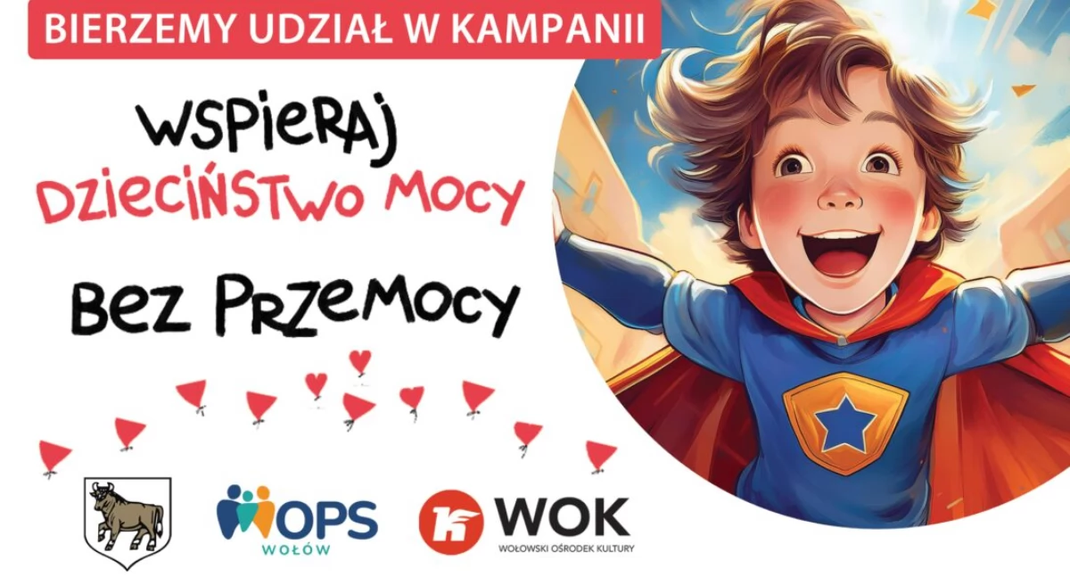 Akcje charytatywne, Dzieciństwo przemocy Wołów dołącza akcji - zdjęcie, fotografia