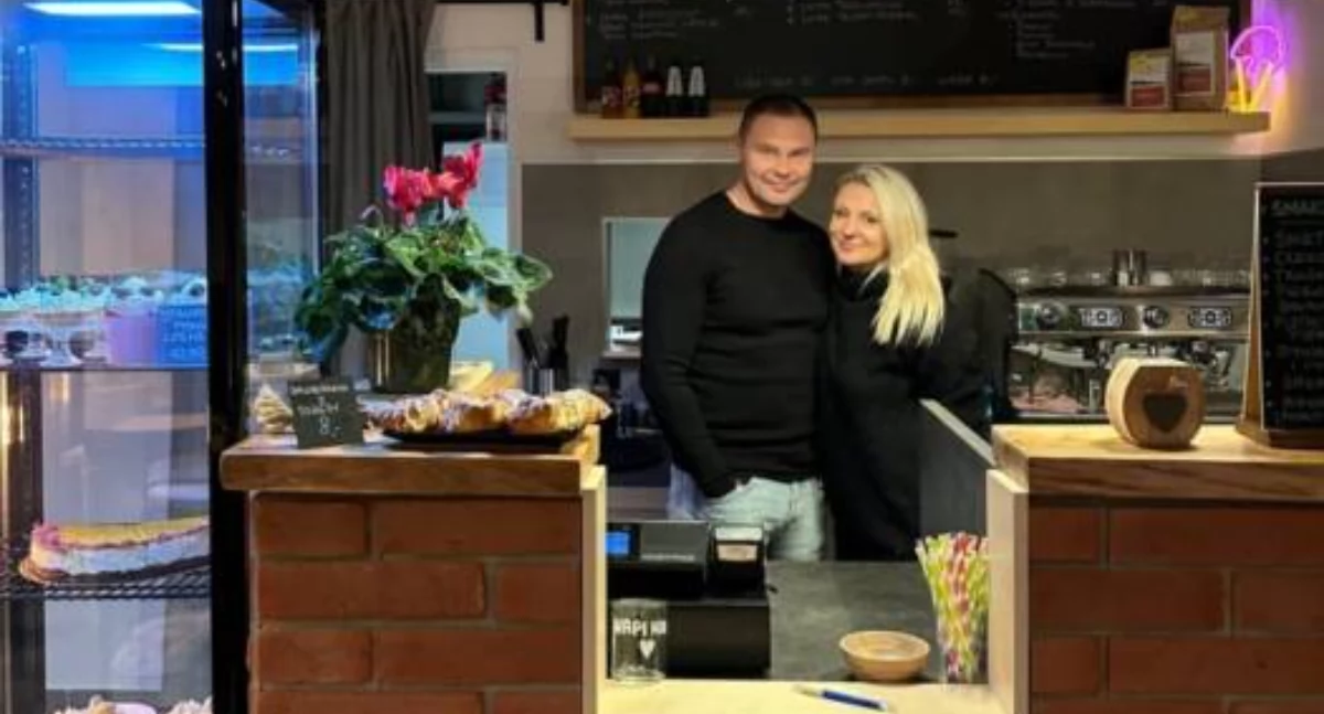 Magdalena i Andrzej Kasperscy, właściciele kawiarni