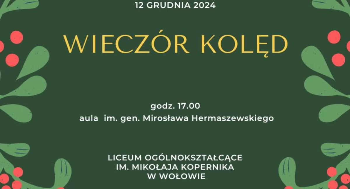 Edukacja i szkoły, Licealiści zapraszają wieczór kolęd - zdjęcie, fotografia
