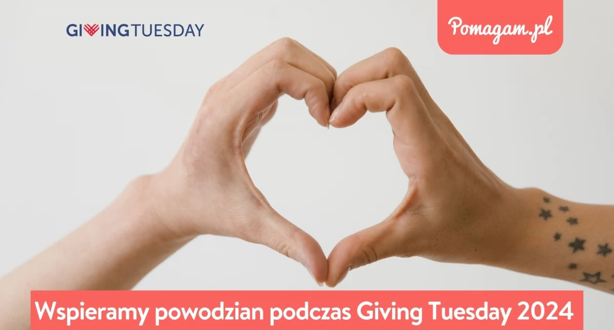 Akcje charytatywne, Giving Tuesday Pomagam pomóc powodzianom Światowy Dzień Dobroczynności - zdjęcie, fotografia
