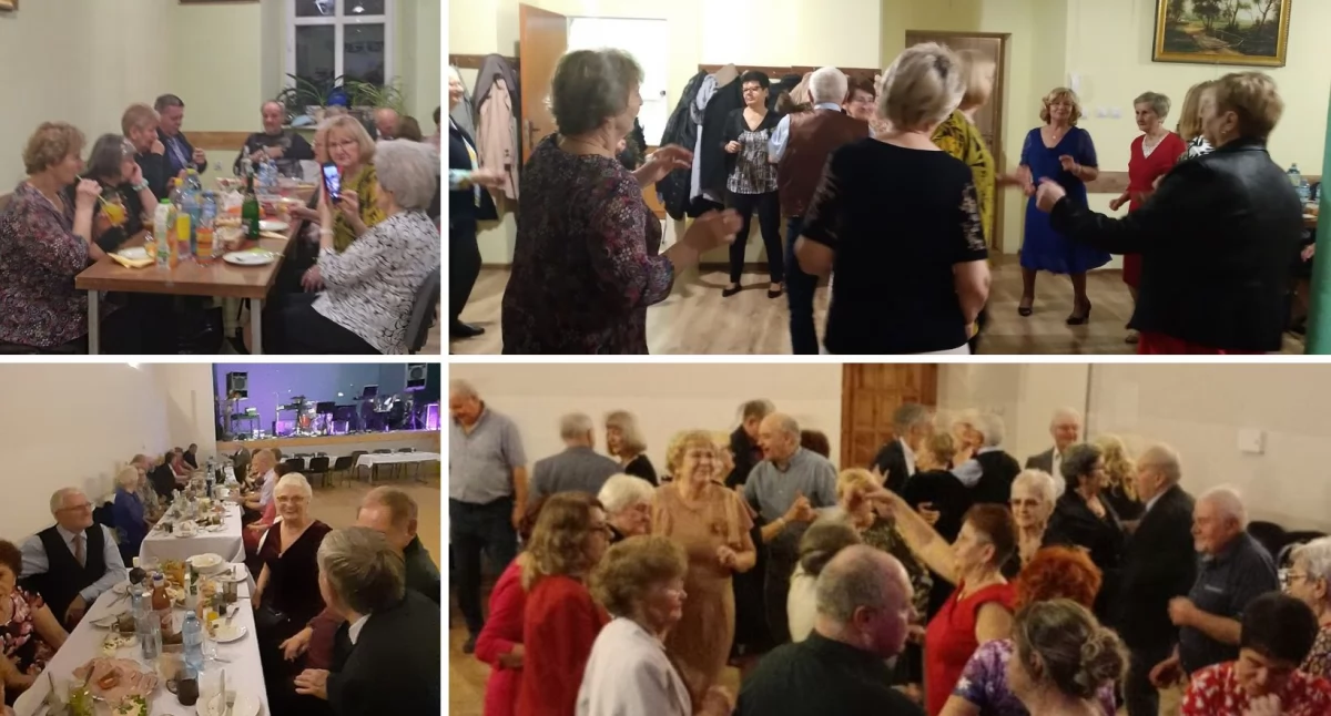 Święta i obchody, Seniorzy parkiecie Andrzejkowe spotkania Lubiążu Wołowie - zdjęcie, fotografia