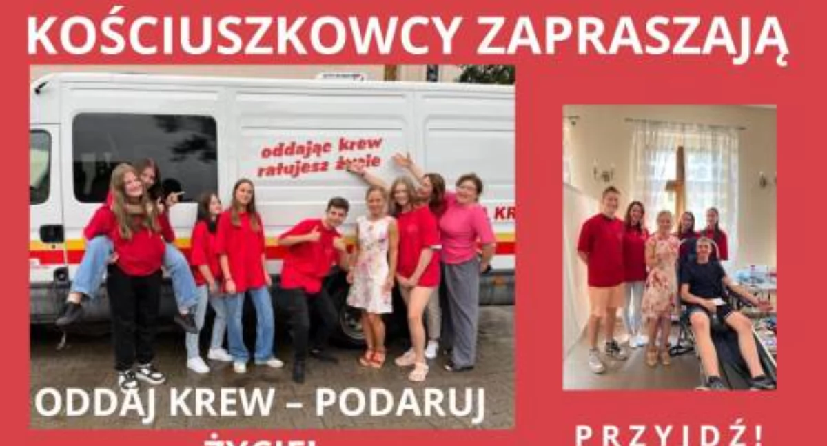 Pomoc, Kościuszkowcy zapraszają akcje poboru - zdjęcie, fotografia