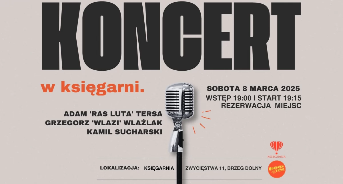 Koncerty, Reggae księgarni Kameralny koncert Brzegu Dolnym - zdjęcie, fotografia