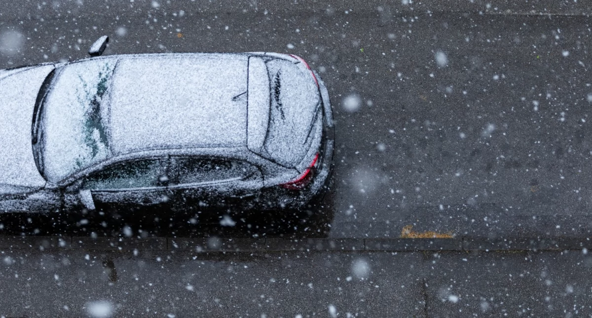 Pogoda, Oblodzenie dróg powiecie wołowskim Ostrzeżenie meteorologiczne - zdjęcie, fotografia