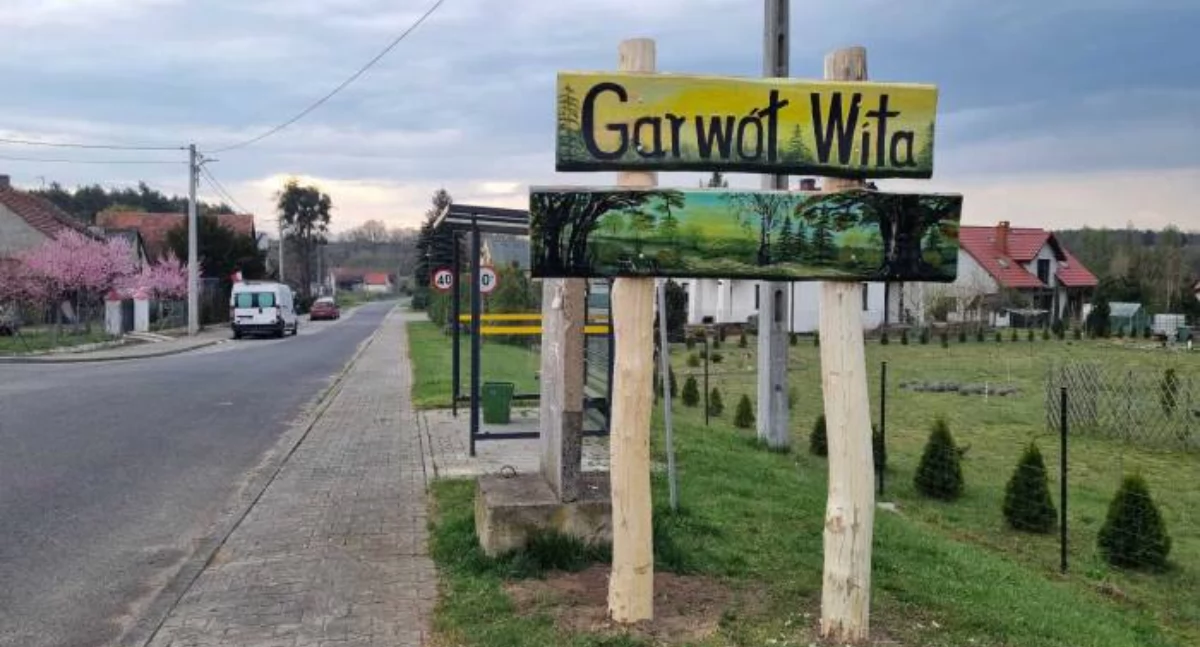 Inwestycje, Witacz Garwole wizytówka sołectwa - zdjęcie, fotografia