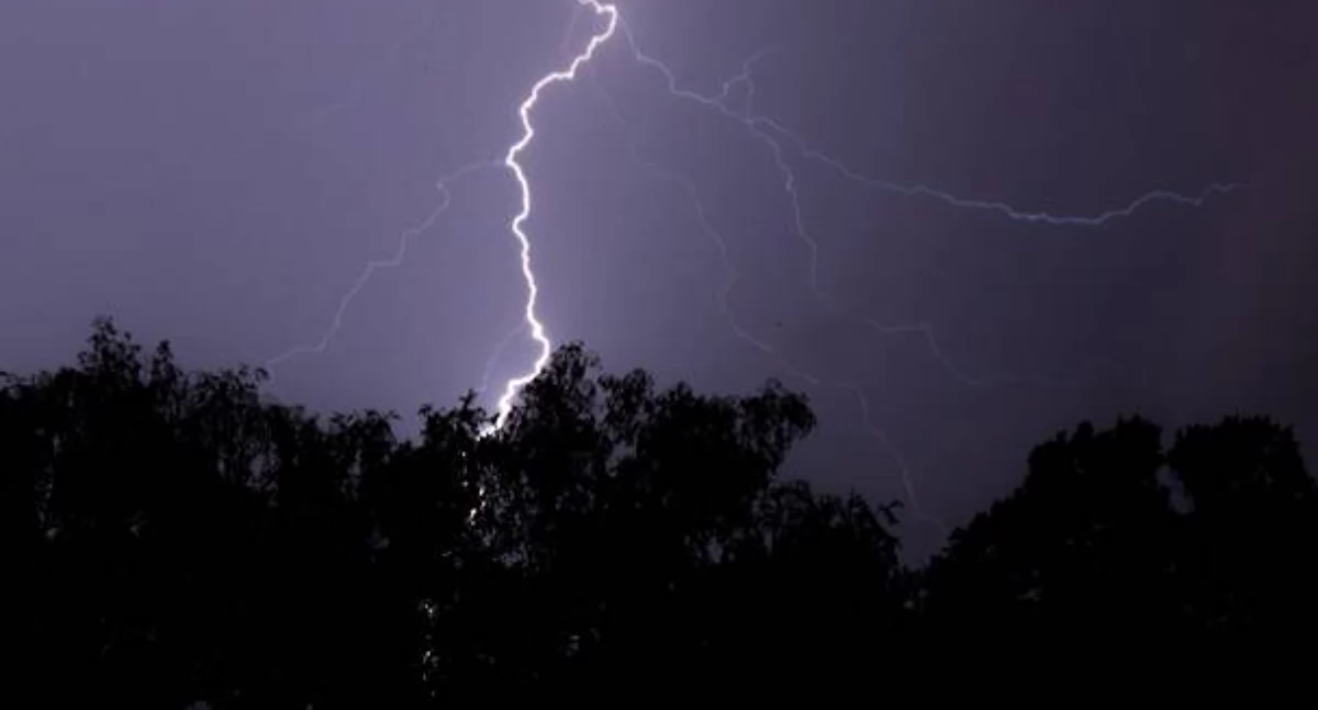 Pogoda, Ostrzeżenia meteorologiczne powiatu wołowskiego burze upały - zdjęcie, fotografia