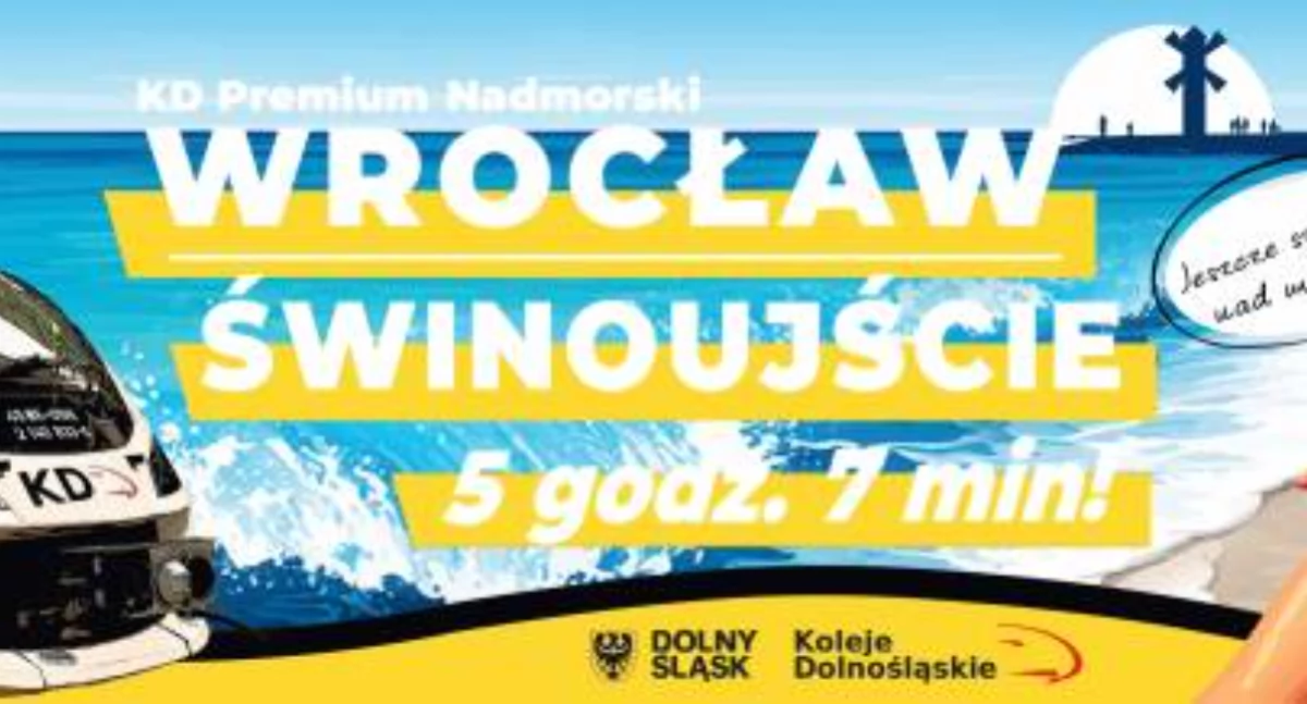 Komunikacja publiczna, Premium Nadmorski Najszybciej morze! - zdjęcie, fotografia