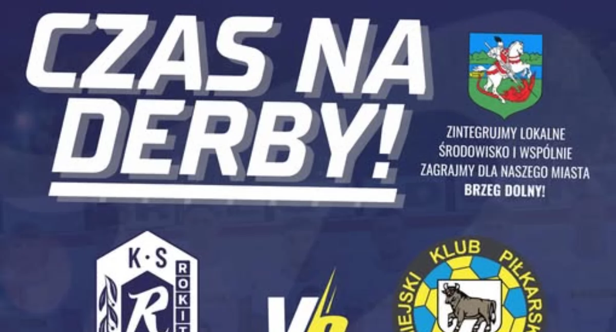 Piłka nożna, Starcie sąsiadów Wołów Brzeg Dolny zawalczy murawie dolnobrzeskiego stadionu - zdjęcie, fotografia