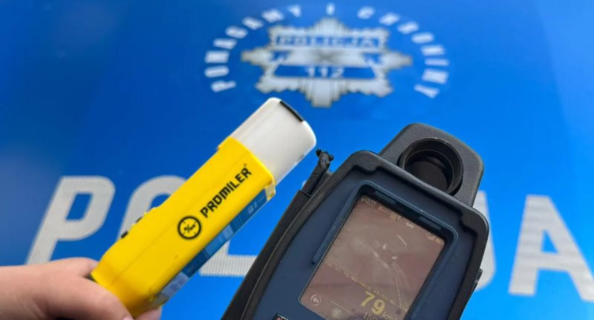Bezpieczeństwo, Zatrzymany nadmierną prędkość Miał blisko promile organizmie - zdjęcie, fotografia