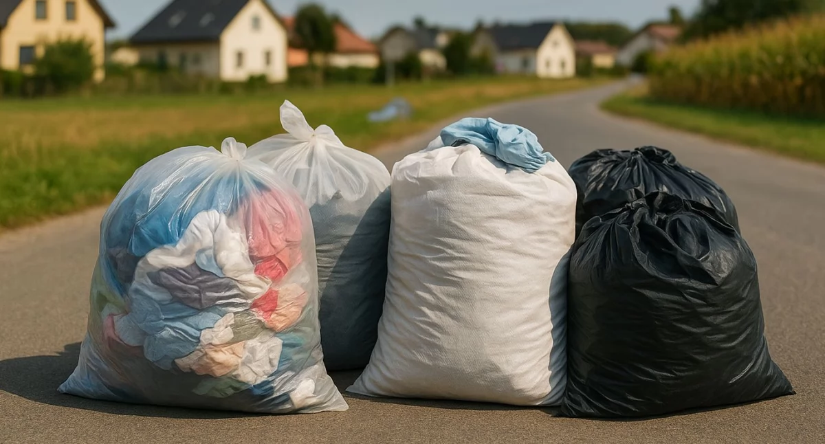 Natura i ekologia, Harmonogram odbioru zużytej odzieży terenach wiejskich gminy Wołów mieście - zdjęcie, fotografia