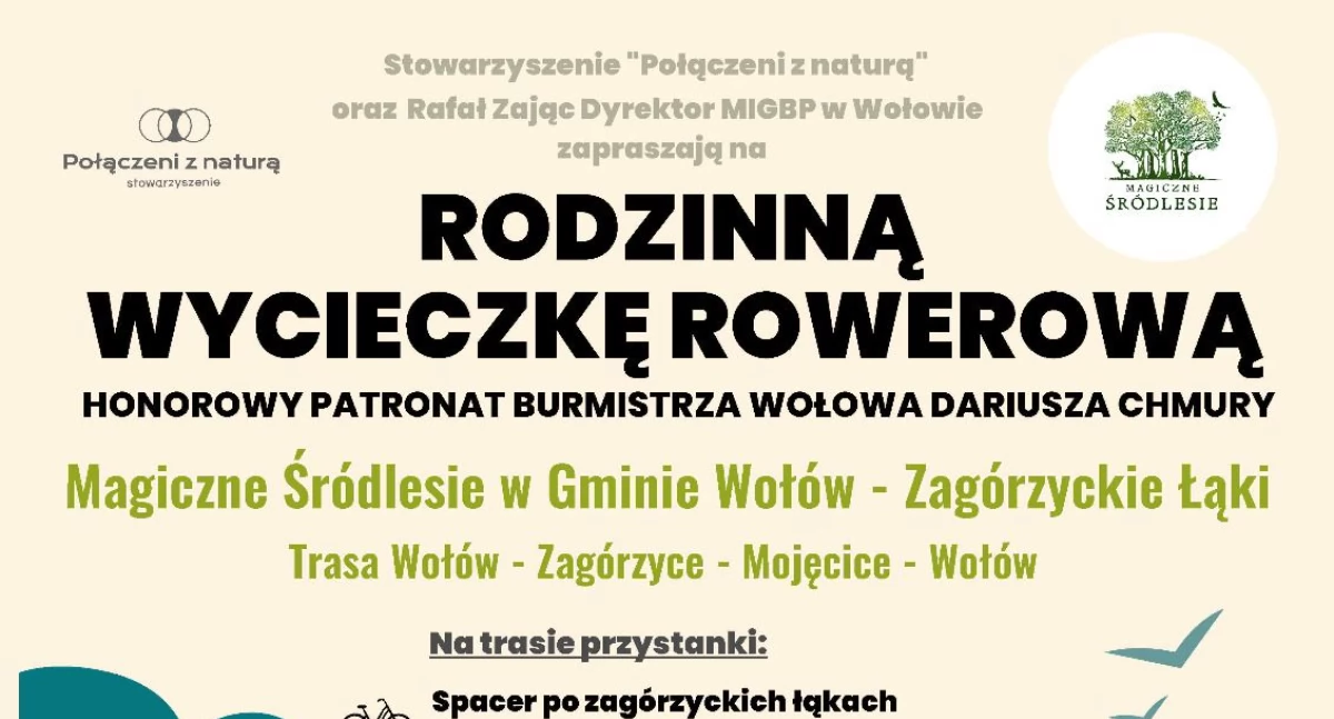 Kolarstwo, Rodzinna wycieczka rowerowa Zagórzyckich Łąk - zdjęcie, fotografia