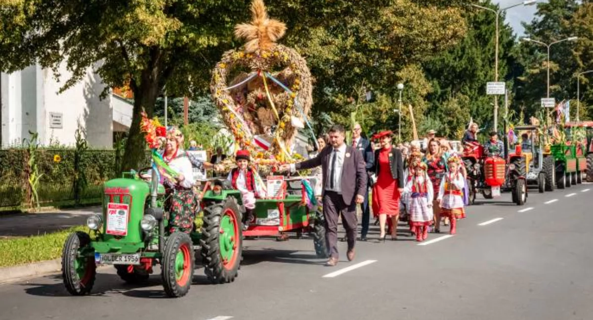 Święta i obchody, DZIĘKUJĘ WSPÓLNE ŚWIĘTOWANIE DOŻYNEK - zdjęcie, fotografia
