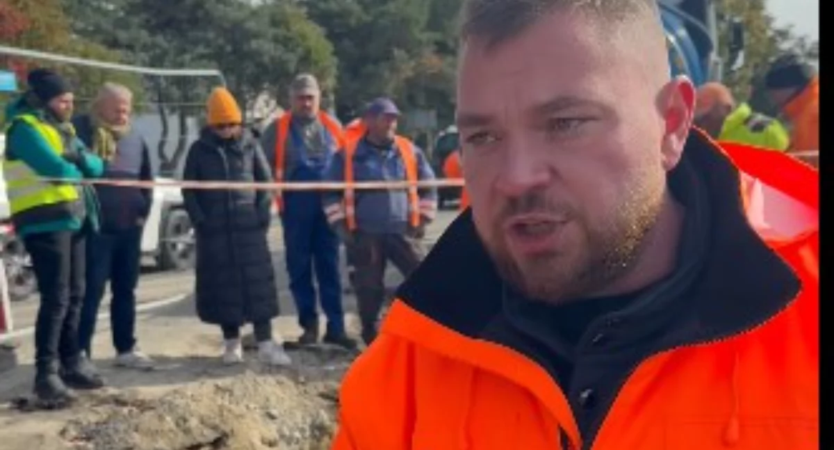 Awarie i wyłączenia, Wołów wody! usuwanie poważnej awarii sieci wodociągowej - zdjęcie, fotografia