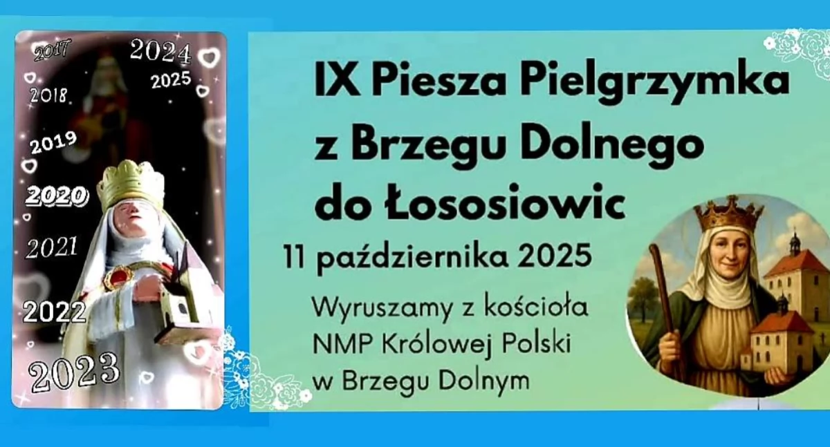 Święta i obchody, Piesza Pielgrzymka Brzegu Dolnego Łososiowic najbliższą sobotę - zdjęcie, fotografia