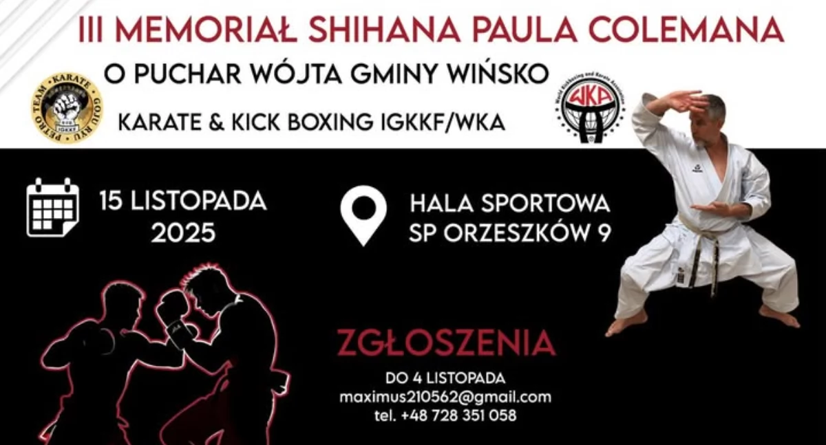 Sztuki walki, Walka honor tradycję Memoriał Shihana Paula Colemana Puchar Wójta Gminy Wińsko - zdjęcie, fotografia