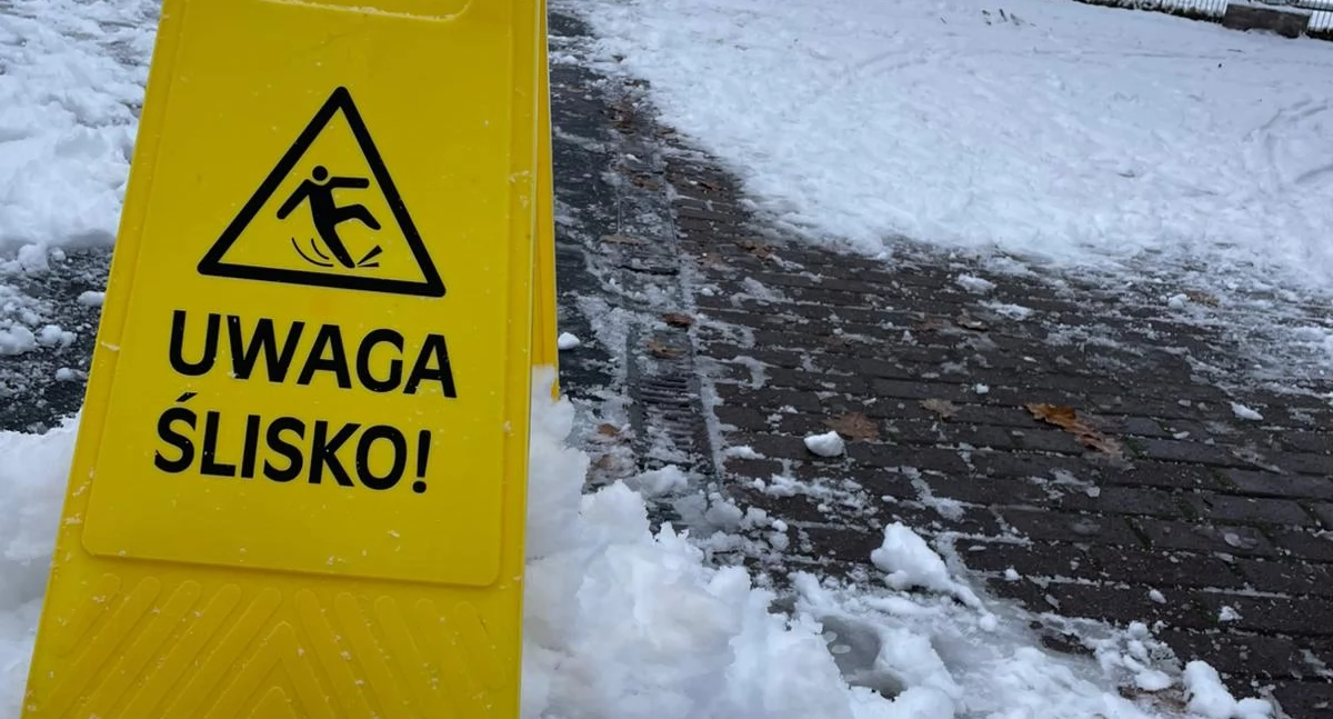 Pogoda, Ostrzeżenie powiatu wołowskiego Marznące opady gołoledź - zdjęcie, fotografia