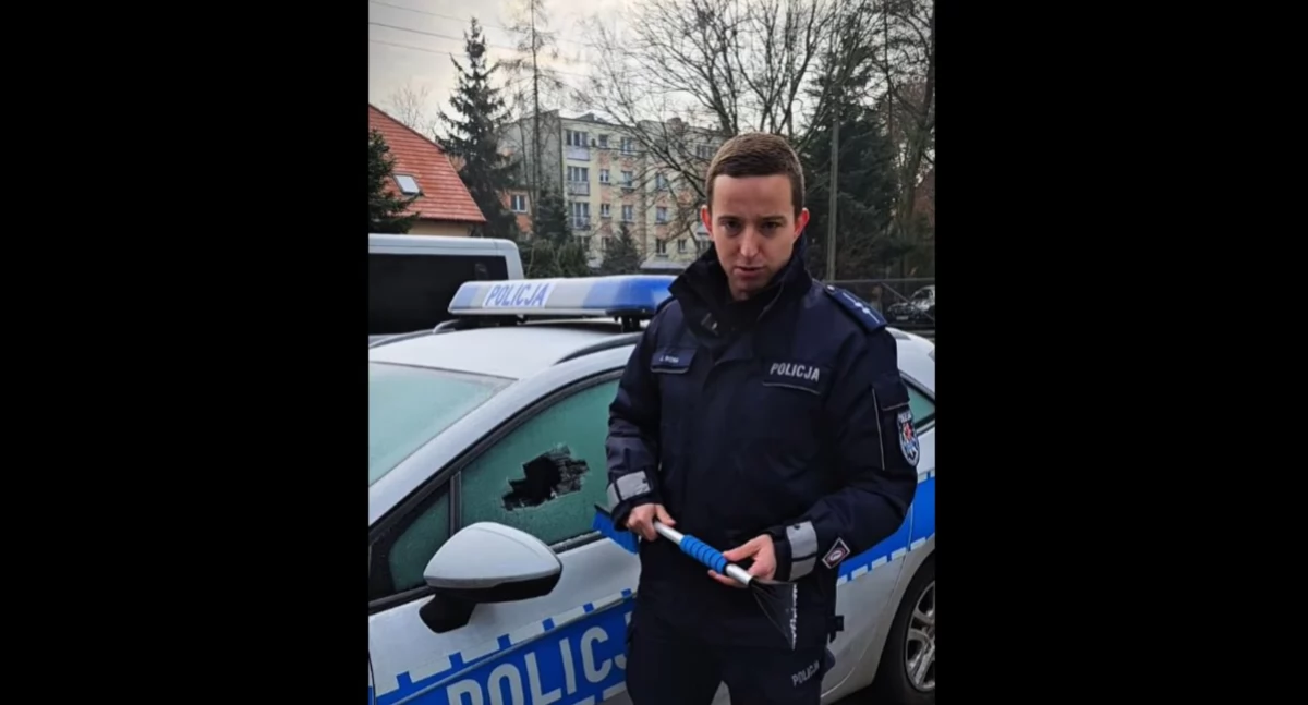 Komunikaty policji, Jeździsz „na czołgistę” wołowskich drogach Policjanci wideo ostrzegają żart realne zagrożenie - zdjęcie, fotografia