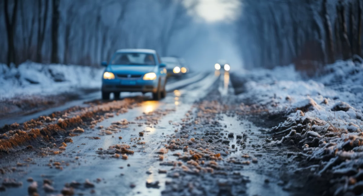 Pogoda, Ostrzeżenie meteorologiczne powiatu wołowskiego opady marznące - zdjęcie, fotografia