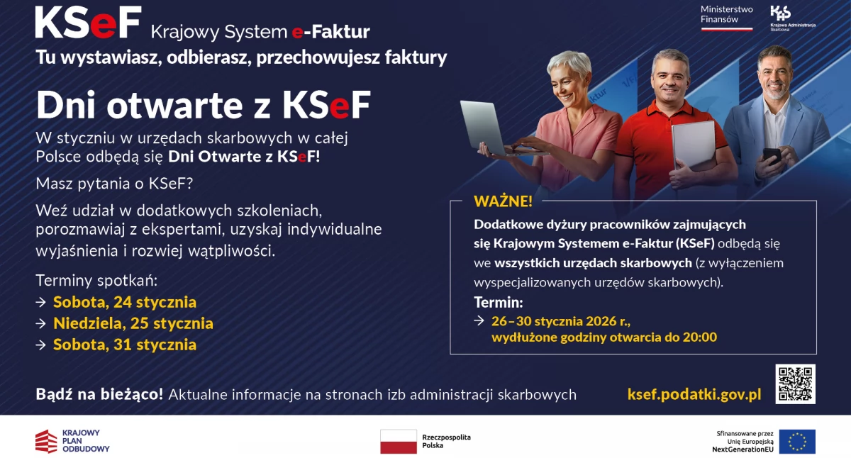 Komunikaty urzędów, pytania Skarbówka zaprasza otwarte - zdjęcie, fotografia