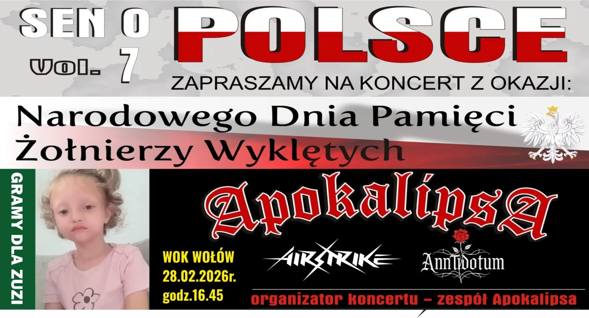 Koncerty, Koncert okazji Narodowego Pamięci Żołnierzy Wyklętych Wołowie Muzyka patriotyzm pomoc - zdjęcie, fotografia