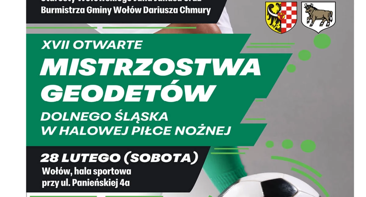 Piłka nożna, Otwarte Mistrzostwa Geodetów Dolnego Śląska Halowej Piłce Nożnej Wołów - zdjęcie, fotografia
