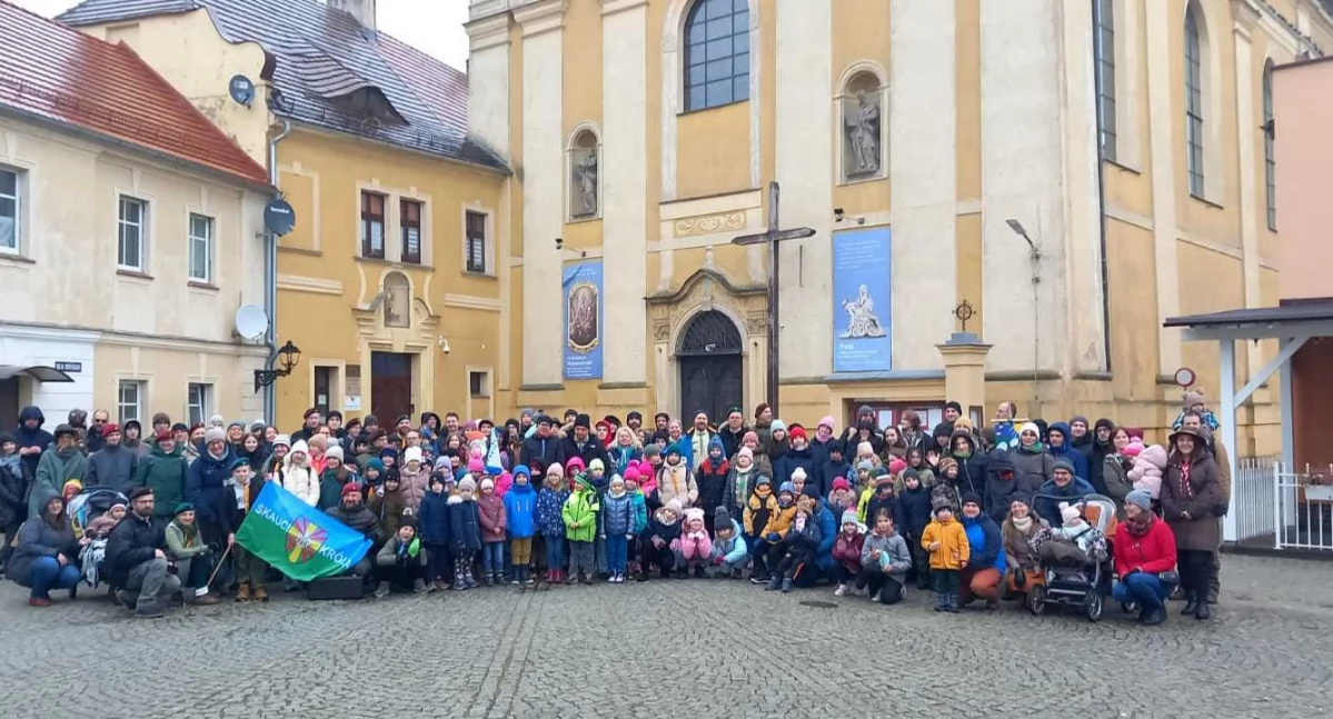 Święta i obchody, skautów Wołowie Setne obchody Myśli Braterskiej - zdjęcie, fotografia