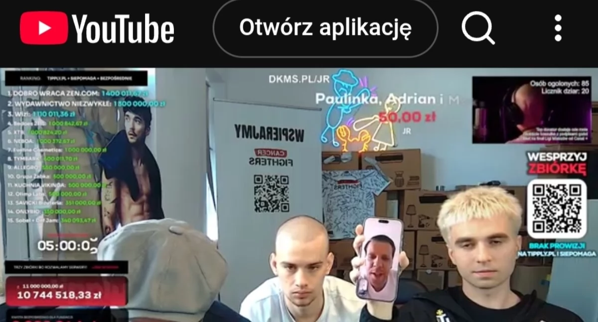 Akcja na You Tube.