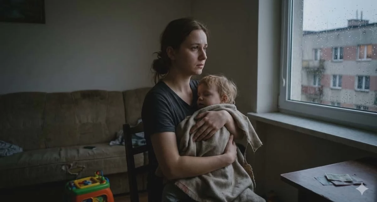 Interwencje, Wybrała bezpieczeństwo zamiast przemocy Teraz młodej mamie dziecku grozi bezdomność ruszyła pilna zbiórka - zdjęcie, fotografia