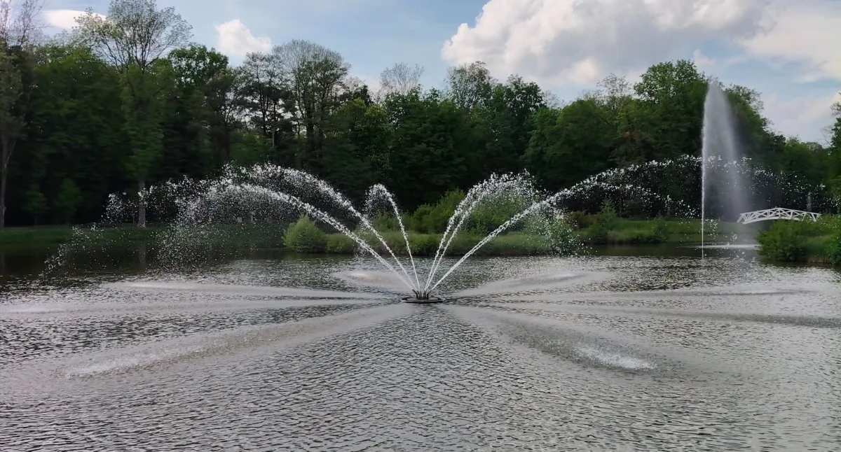 Park Miejski w Brzegu Dolnym.