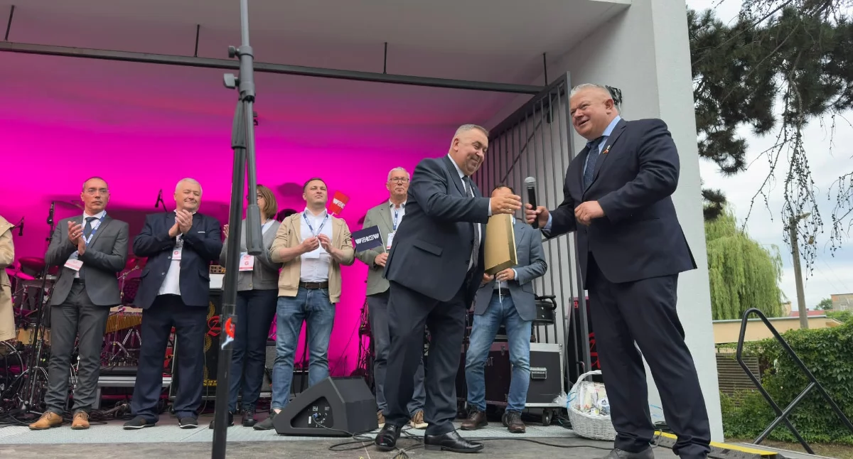 Starosta Piotr Łączny podczas Dni Wołowa razem z burmistrzem Dariuszem Chmurą i gośćmi z zagranicy otworzył obchody. 