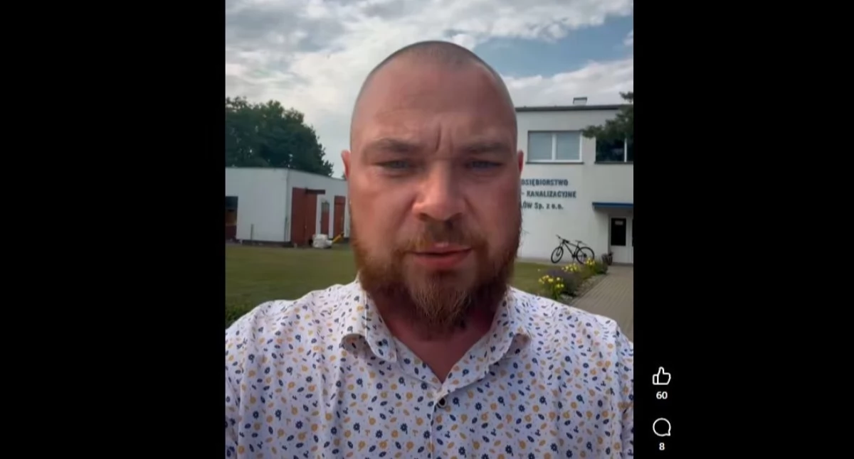 Prezes PWK Rafał Borzyński zwrócił się bezpośrednio do mieszkańców Wołowa w komunikacie wideo.