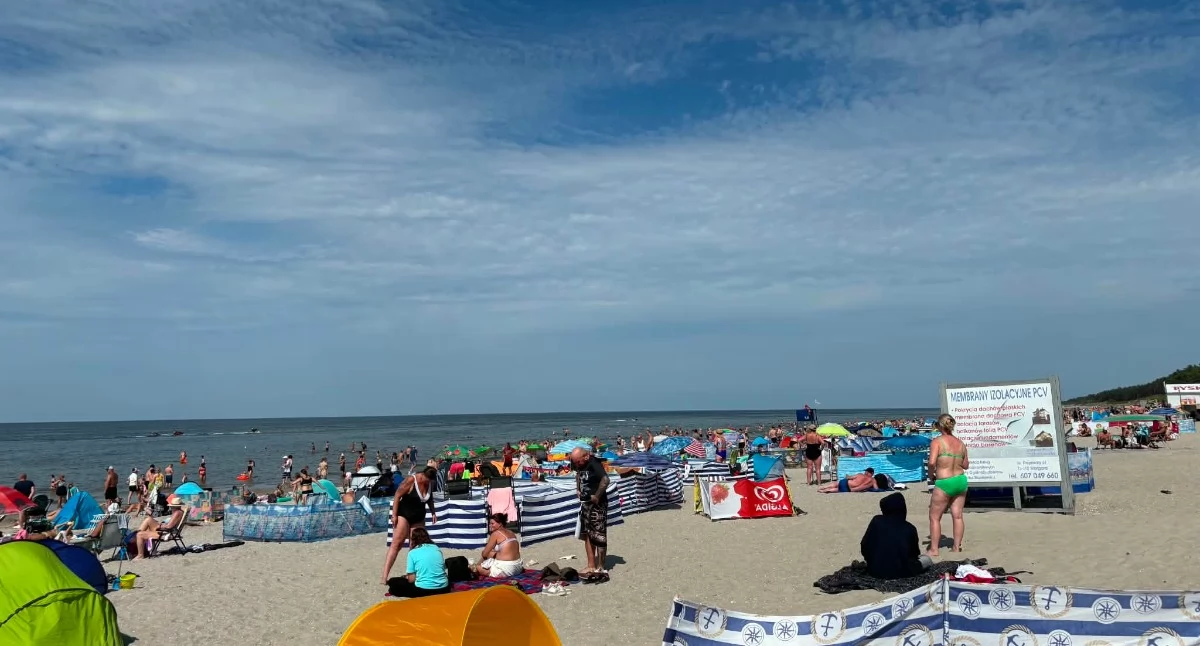 Plaża w Międzywodziu. 
