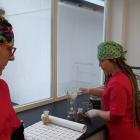 Kasia i Piotr w laboratorium