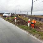 fot. z archiwum/ Montaż rogatek na przejeździe Orzeszków-Małowice