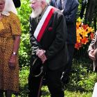 Odsłonięcie pomnika zabitych 600 Polaków przez UPA w Podkamieniu