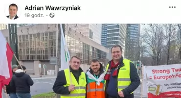 Protest rolników w Brukseli. Starcia z policją, armatki wodne i polskie flagi. Na ulicach w stolicy Unii rolników reprezentuje Adrian Wawrzyniak z gminy Wińsko