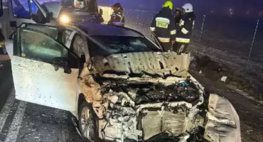 Wypadek w Bukowicach – droga zablokowana