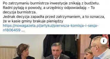 Zarzuty dla burmistrza. Inwestycje znikają, a decyzje... bez wyjaśnień. W tle nazwisko z Brzegu Dolnego