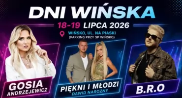 Gosia Andrzejewicz, Piękni i Młodzi oraz B.R.O gwiazdami Dni Wińska 2026