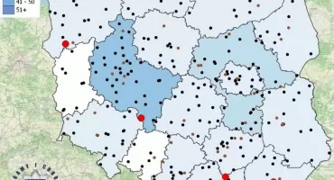 Policyjna mapa wypadków drogowych ze skutkiem śmiertelnym – tragiczny bilans wakacji 2026